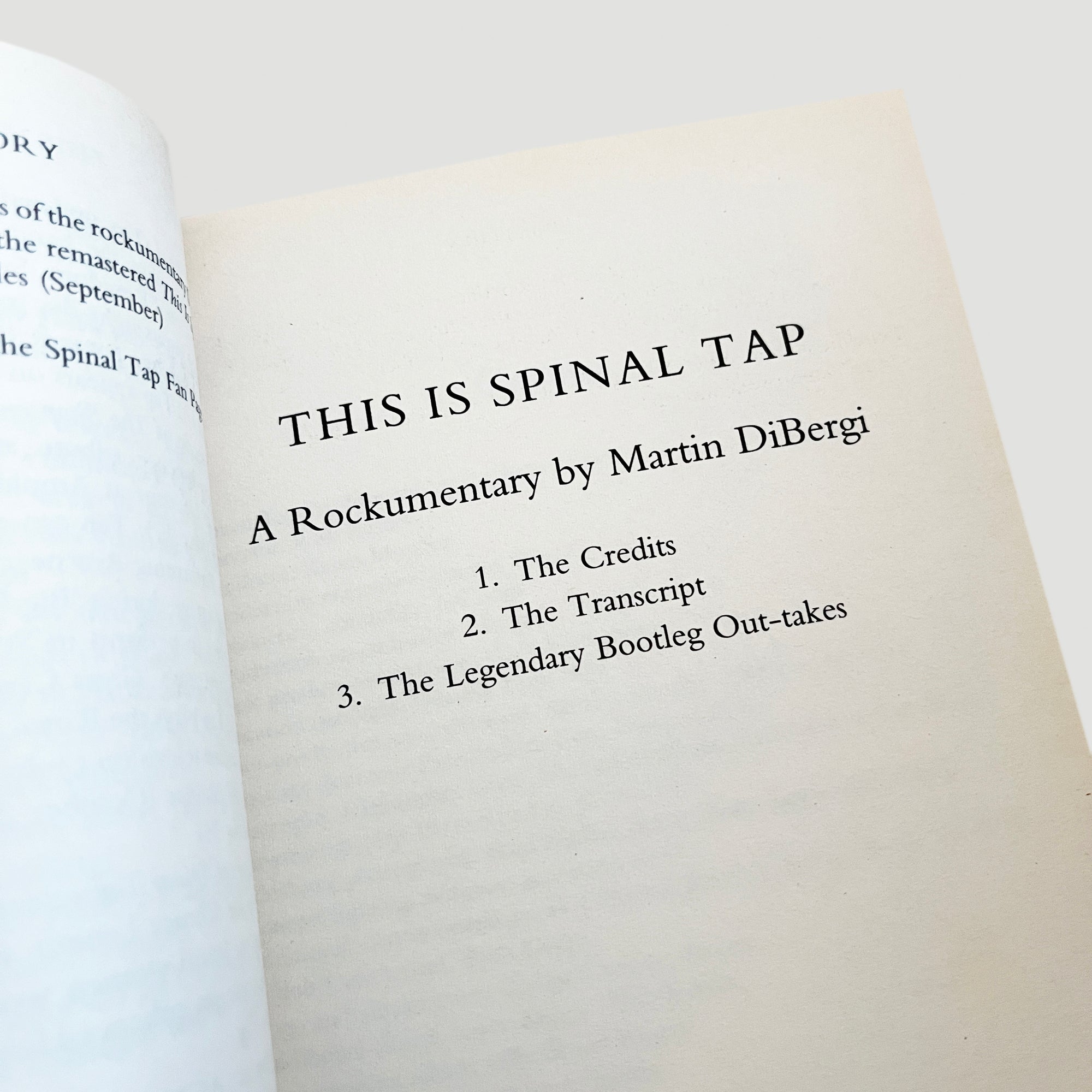 2001 This is Spinal Tap The Official Companion