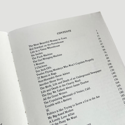 1988 Charles Bukowski Beautiful Woman Paperback