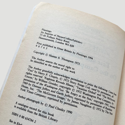 90's Fear and Loathing: On the Campaign Trail ‘72 Book