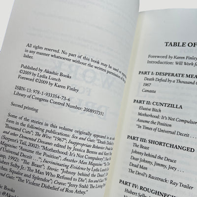 2009 Lydia Lunch ‘Will Work For Drugs’