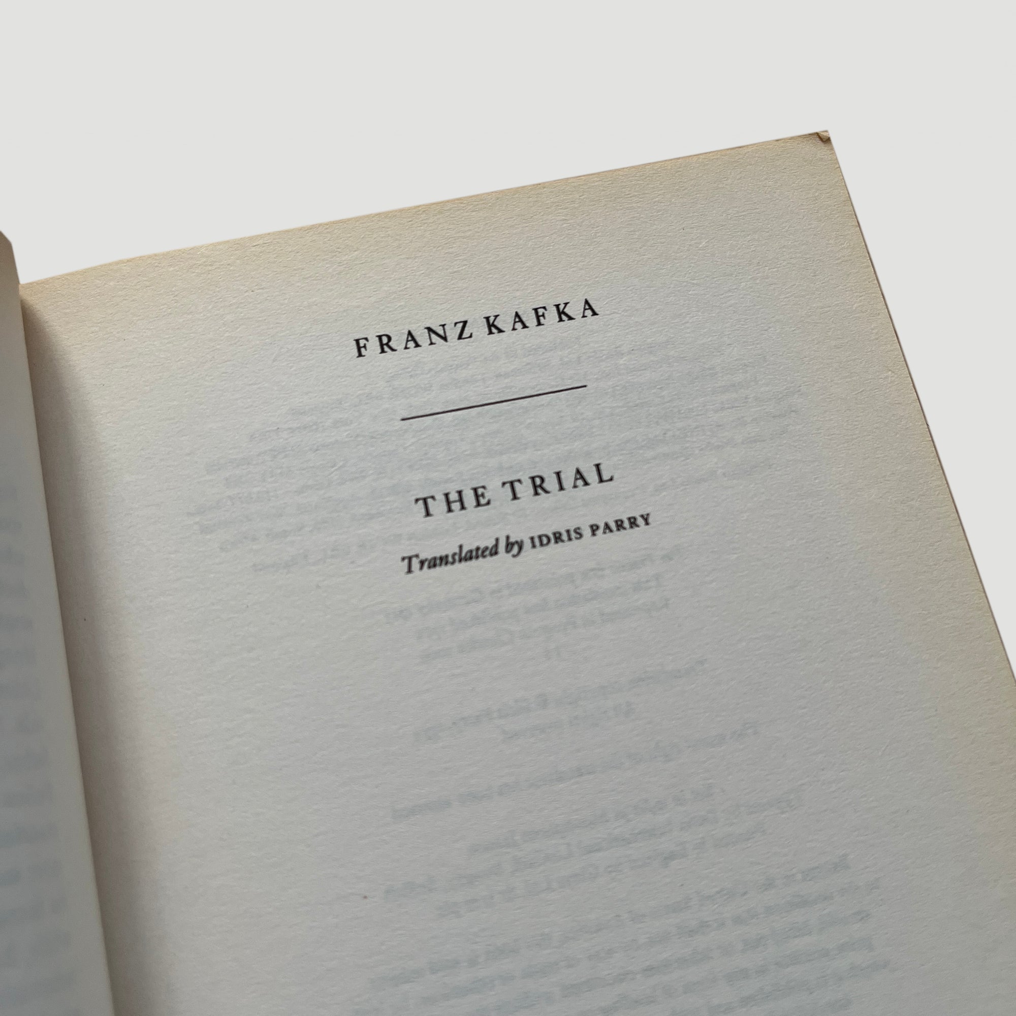 1994 Franz Kafta The Trial