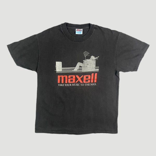トップス maxell TAKE YOUR MUSIC TO THE MAX. Tee Unified Goods