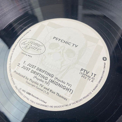 1982 Psychic TV Just Drifting 12" Single w/Hype Sticker