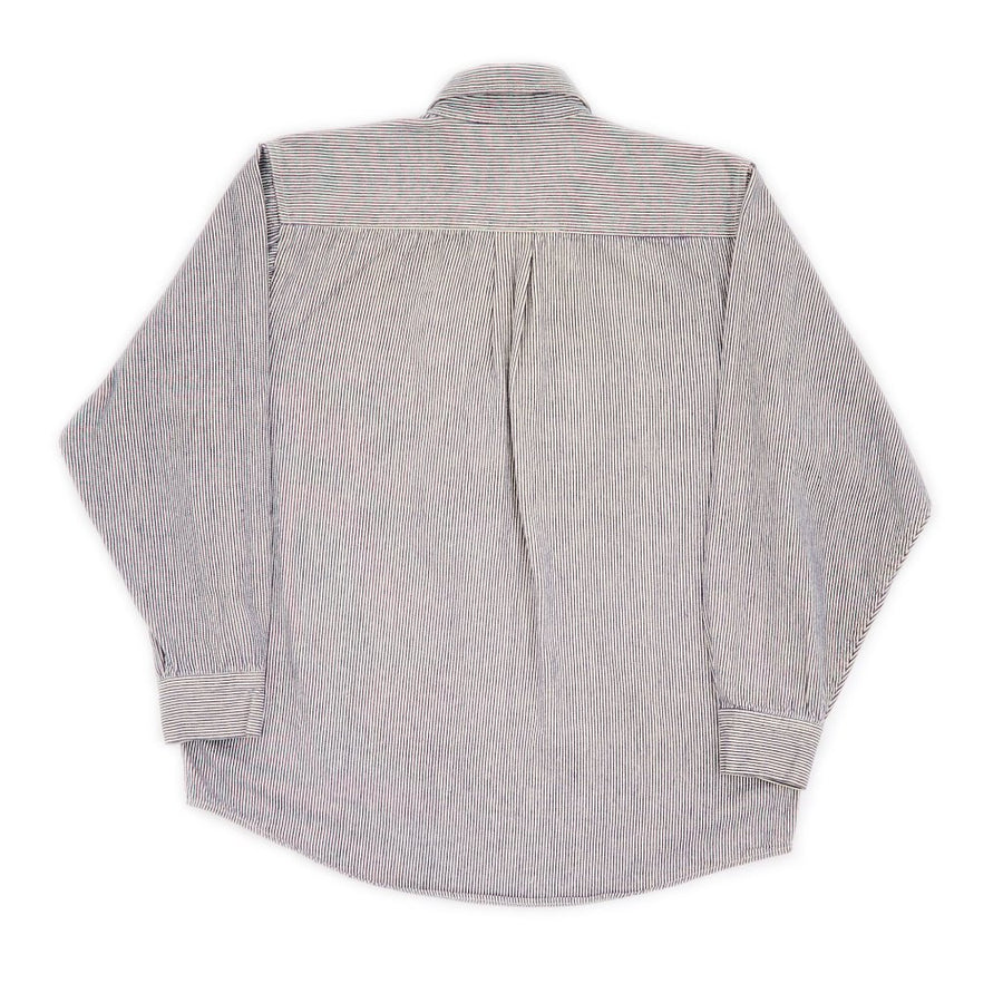 Ben Davis Long Sleeve Stripe Chambray Work Shirt