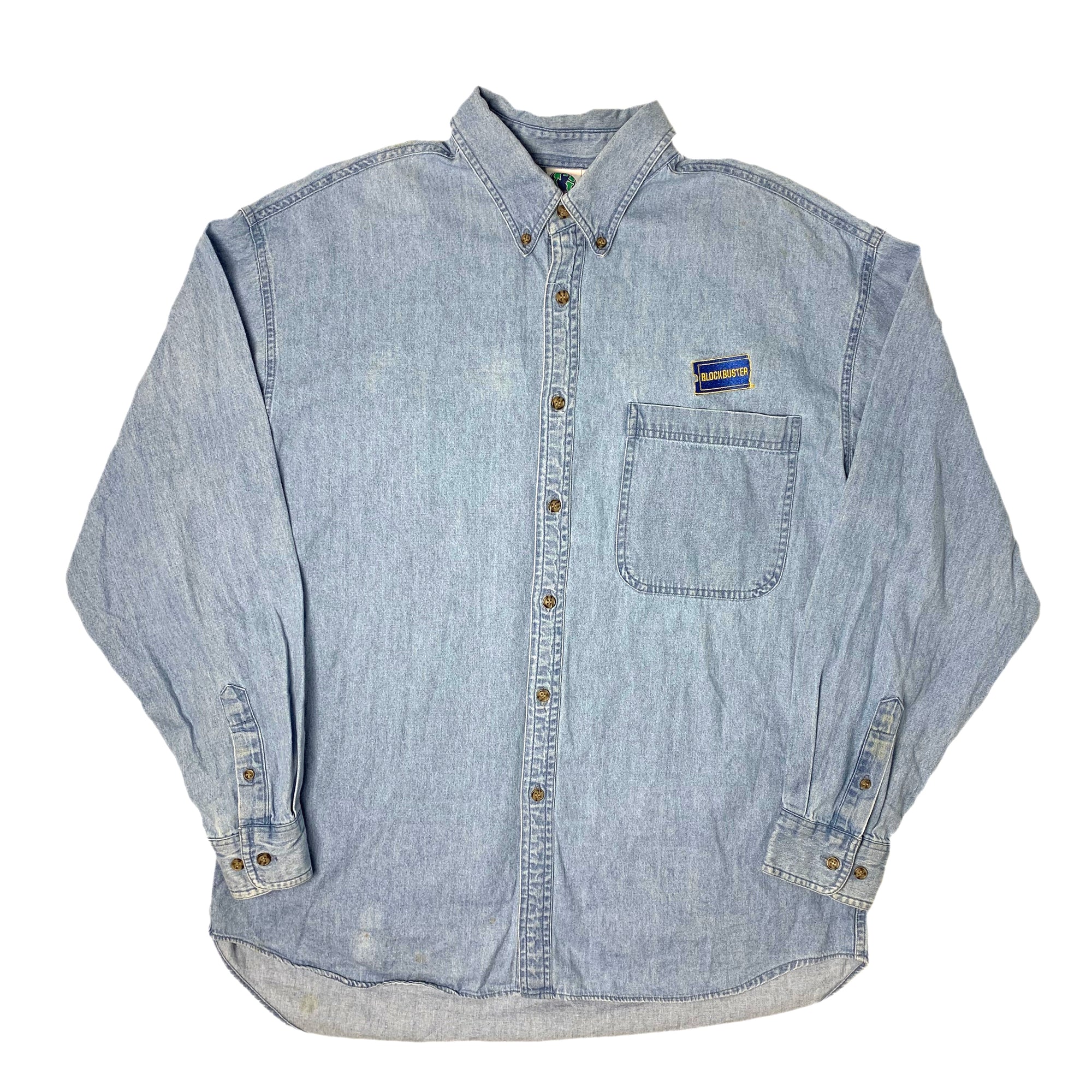 90's Blockbuster Denim Staff Shirt