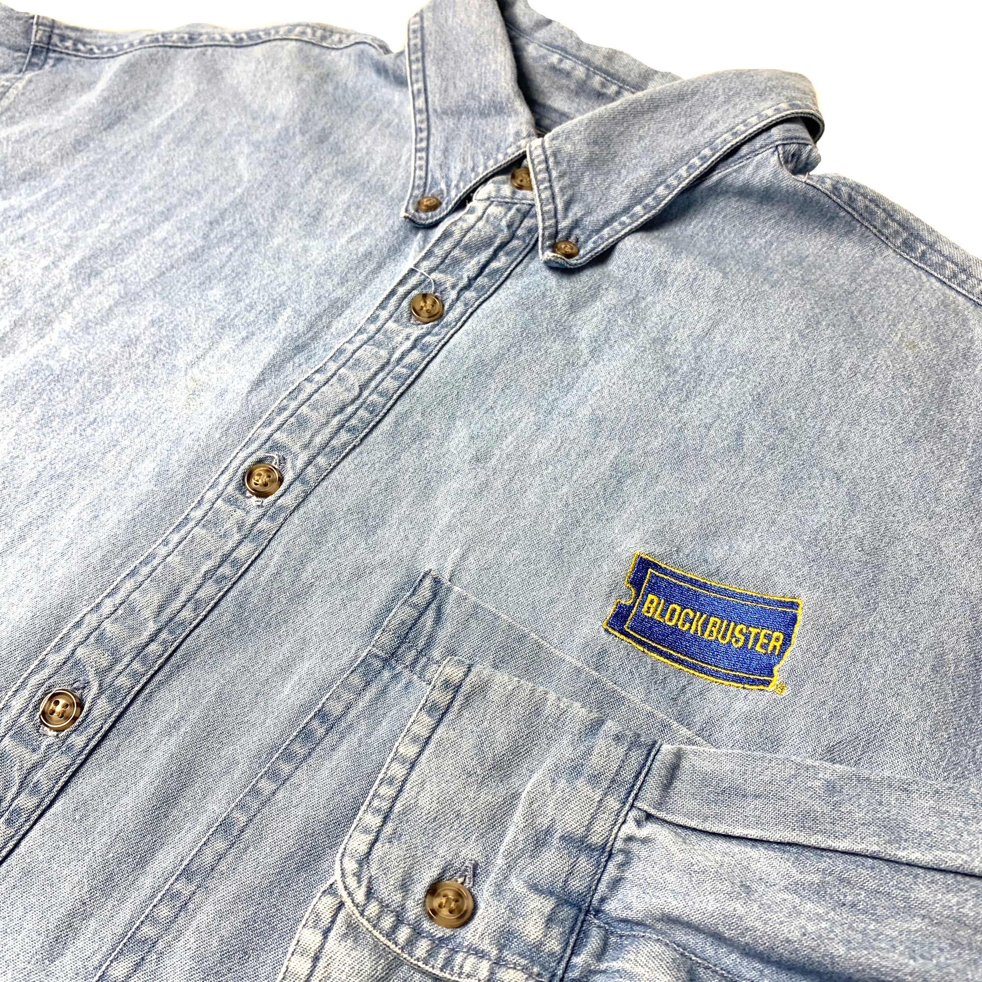 90's Blockbuster Denim Staff Shirt