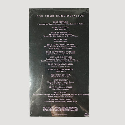 2001 The Royal Tenenbaums Academy Screener VHS (Sealed)