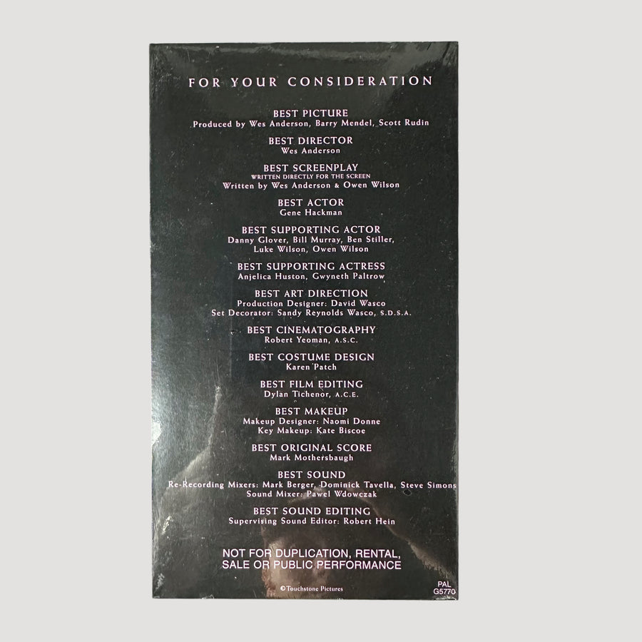 2001 The Royal Tenenbaums Academy Screener VHS (Sealed)