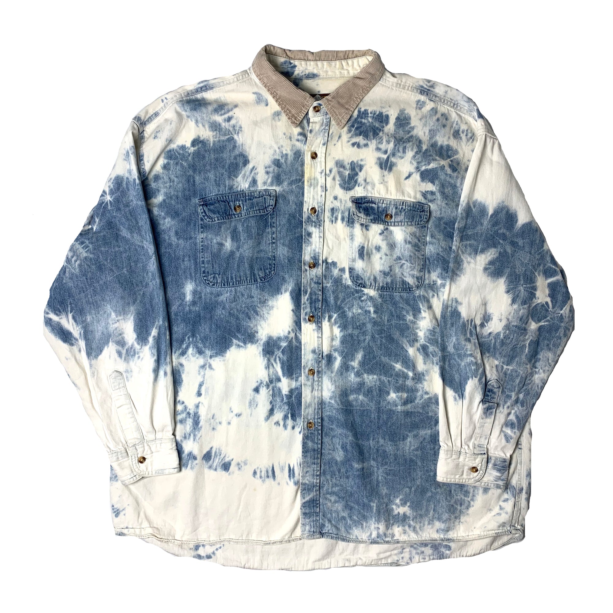 90's Tie Dye Denim Workshirt