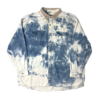 90's Tie Dye Denim Workshirt