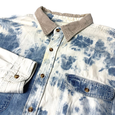 90's Tie Dye Denim Workshirt