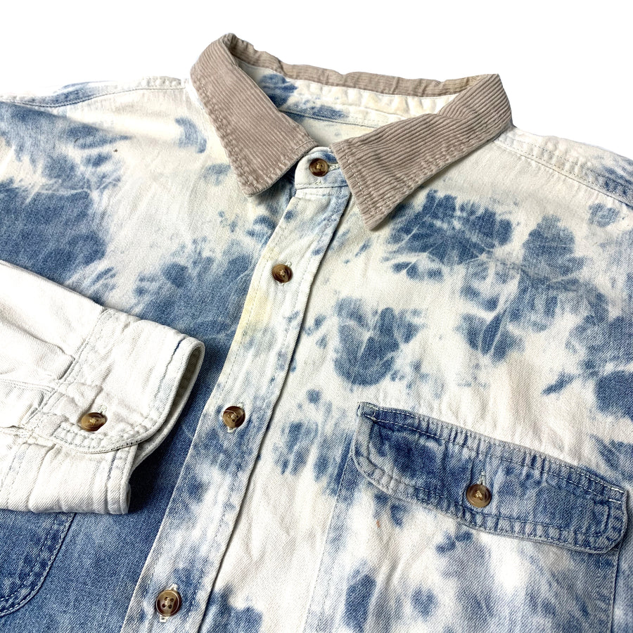 90's Tie Dye Denim Workshirt