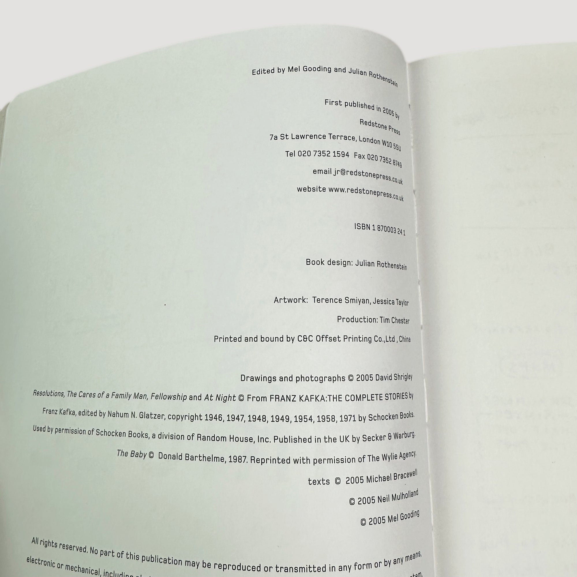 2005 The Book of David Shrigley 1st Edition