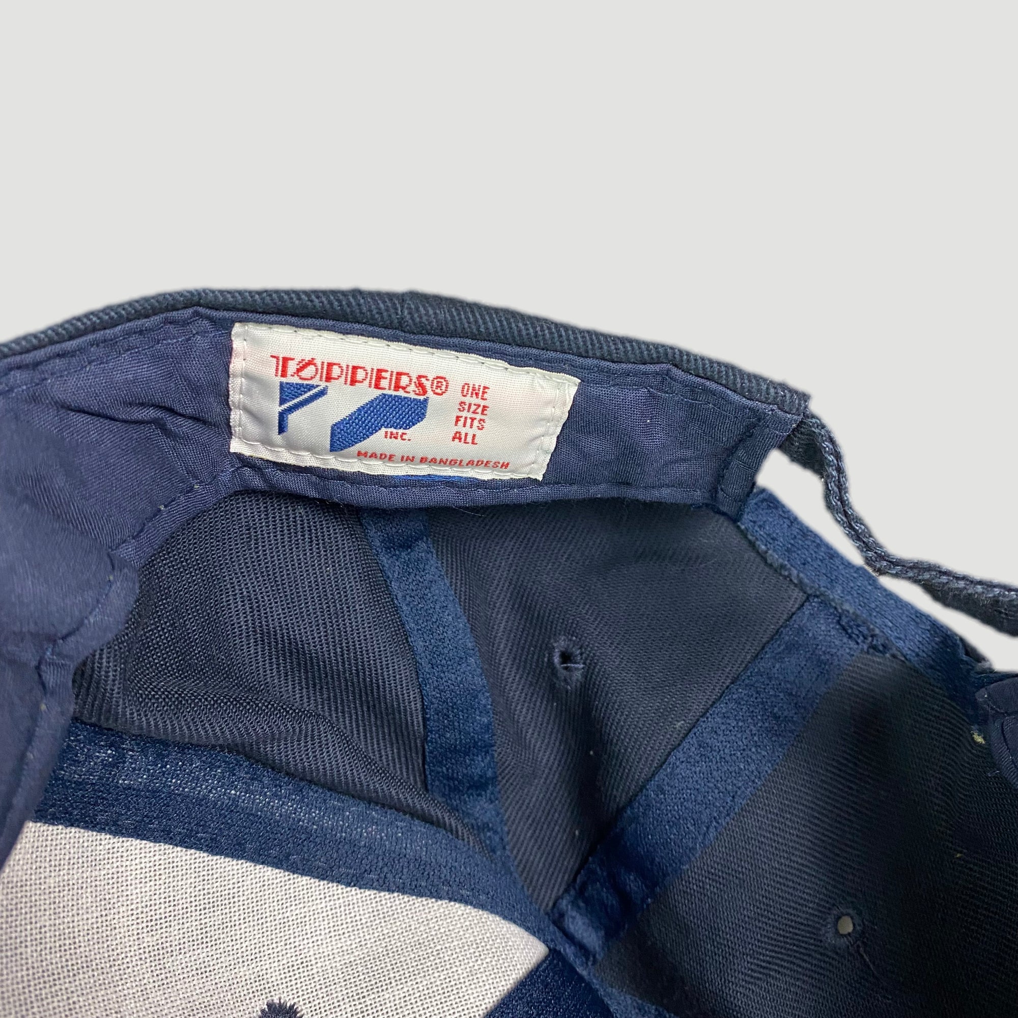 Late 90's Discovery Channel Sueded Peak Snapback Cap