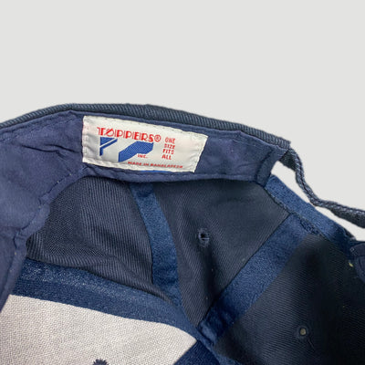 Late 90's Discovery Channel Sueded Peak Snapback Cap