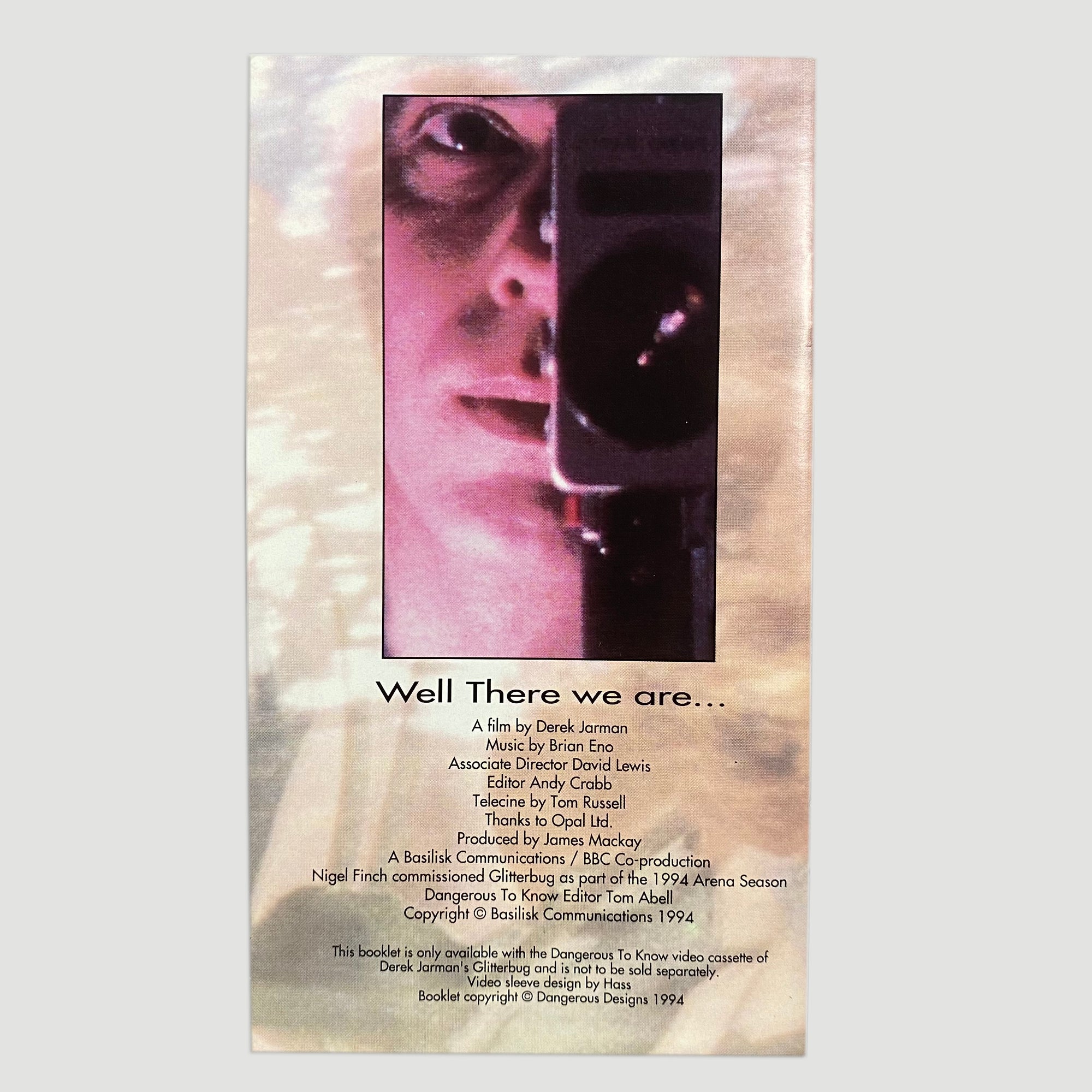 1994 Glitterbug Derek Jarman & Brian Eno VHS