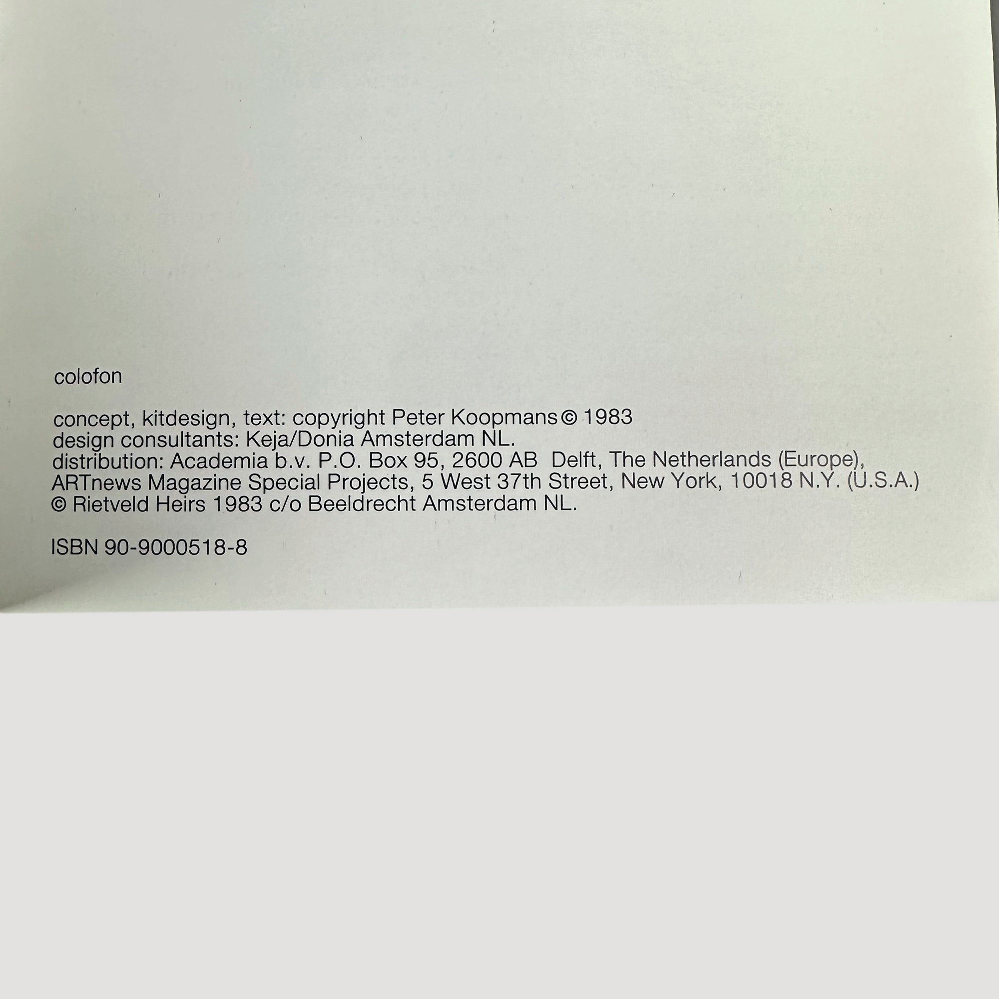 1983 Gerrit Thomas Rietveld Red/Blue Mini Chair Model Kit