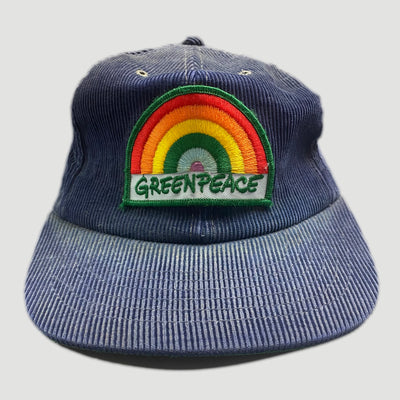 80's Greenpeace Snapback Corduroy Cap