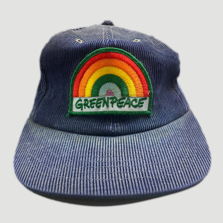 80's Greenpeace Snapback Corduroy Cap