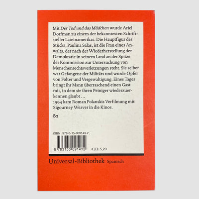 2005 Ariel Dorfman 'Death and the Maiden' (German Language)