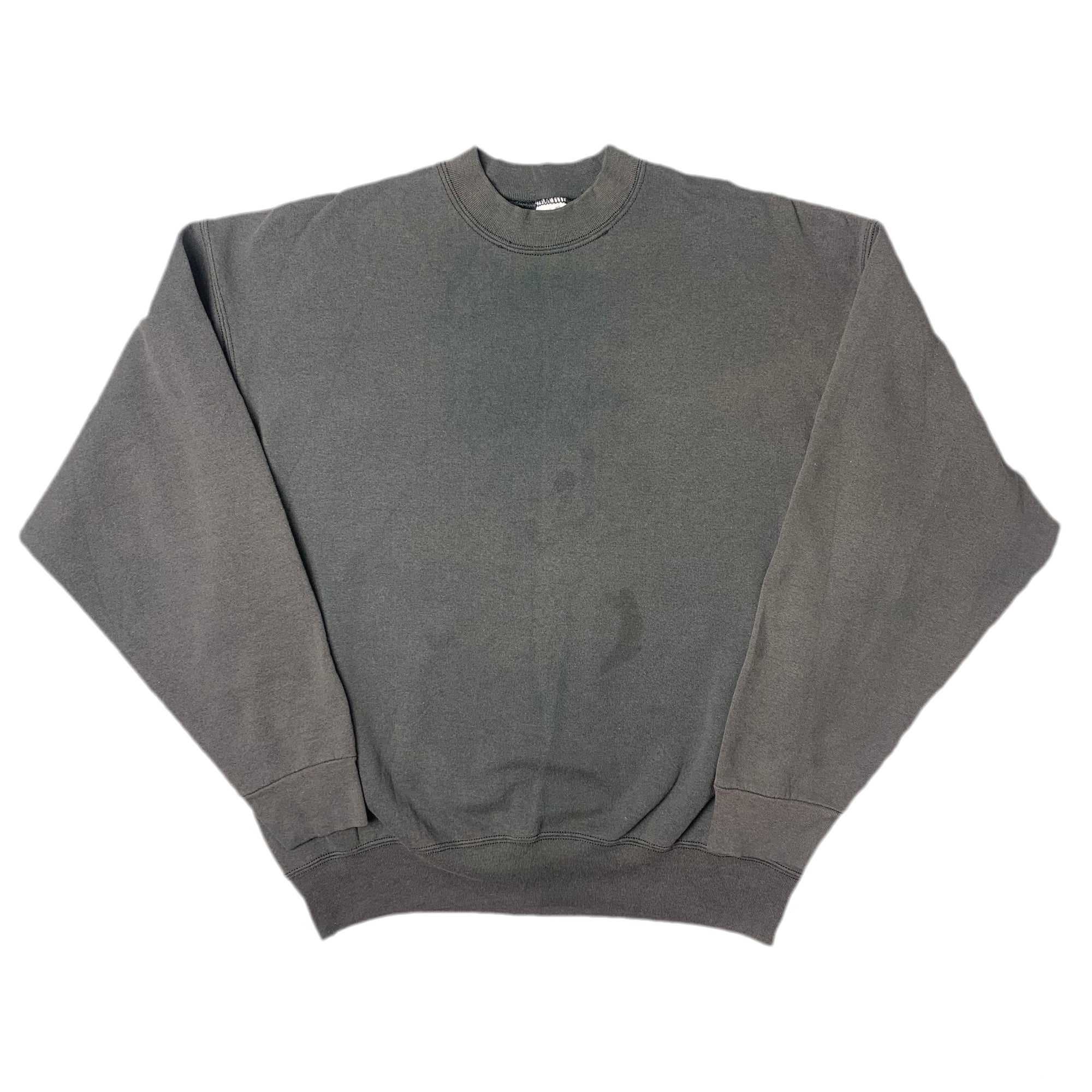 90's Plain Black Faded Sweatshirt