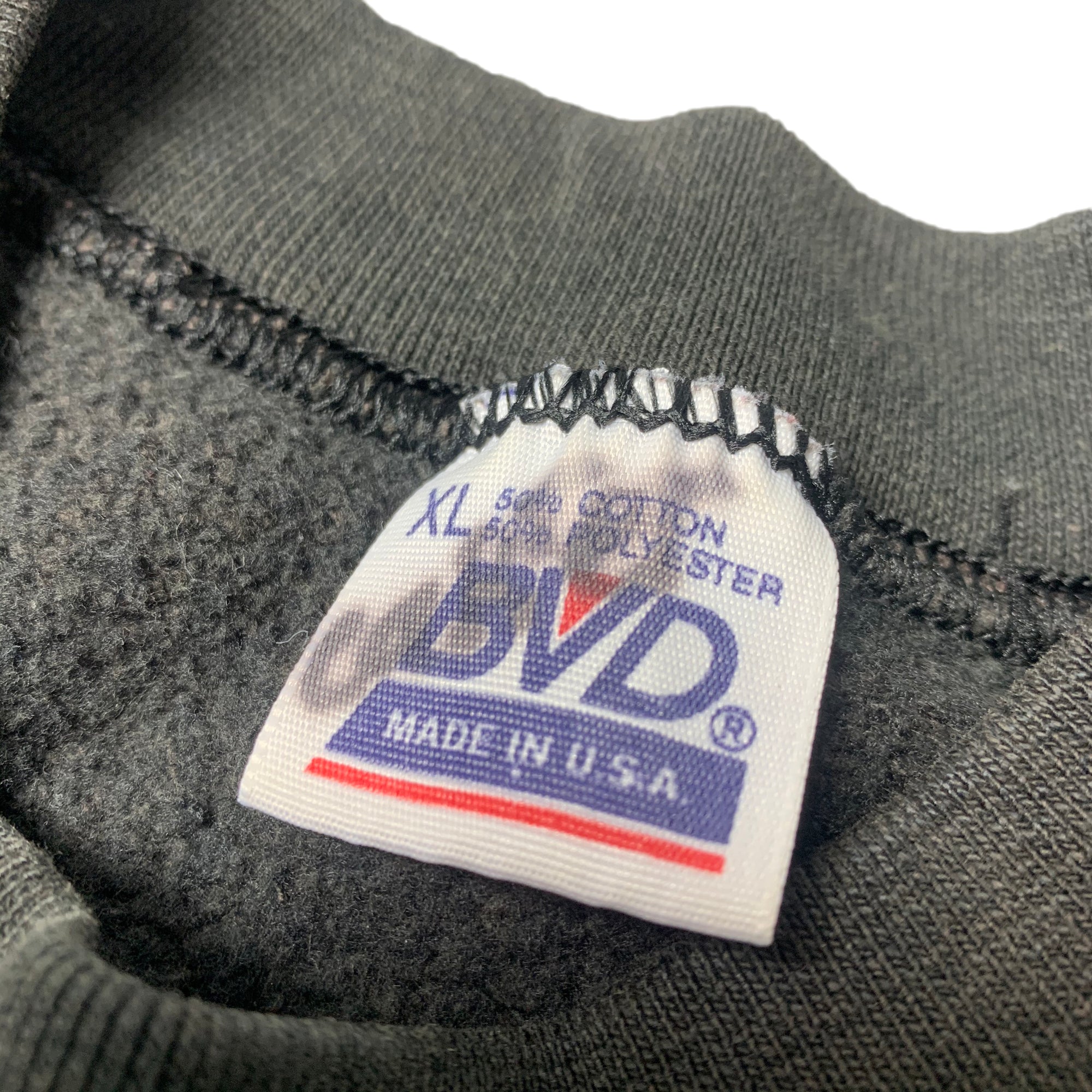 90's Plain Black Faded Sweatshirt