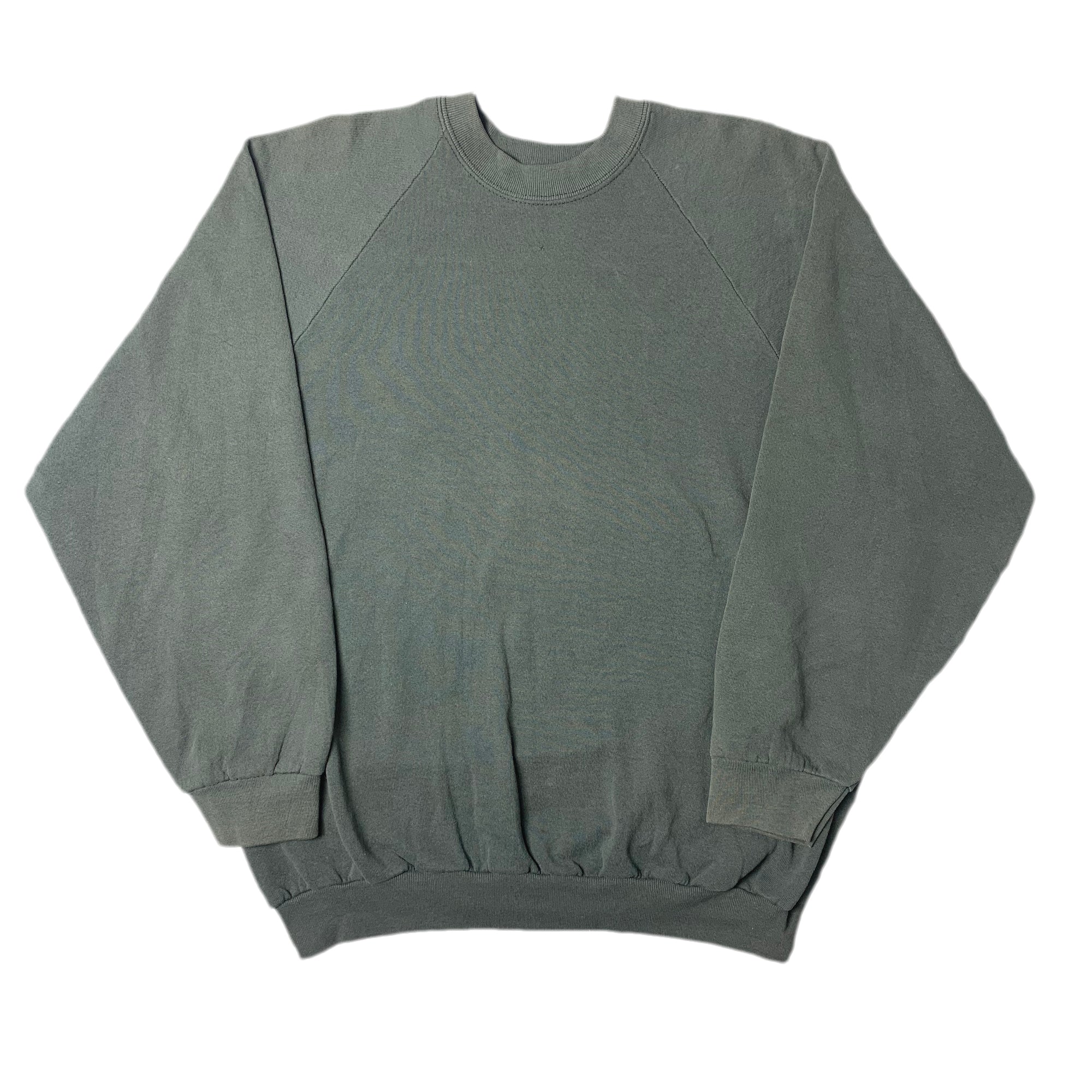 80's Fruit Of The Loom Black Faded Sweatshirt
