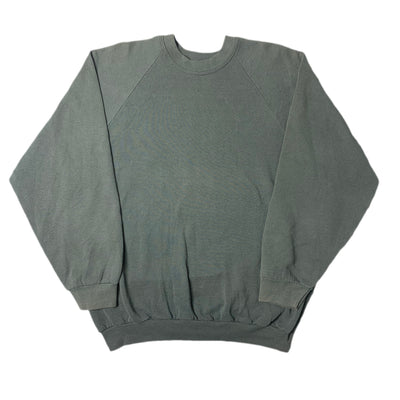 80's Fruit Of The Loom Black Faded Sweatshirt