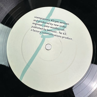 1982 New Order Temptation 12" Single