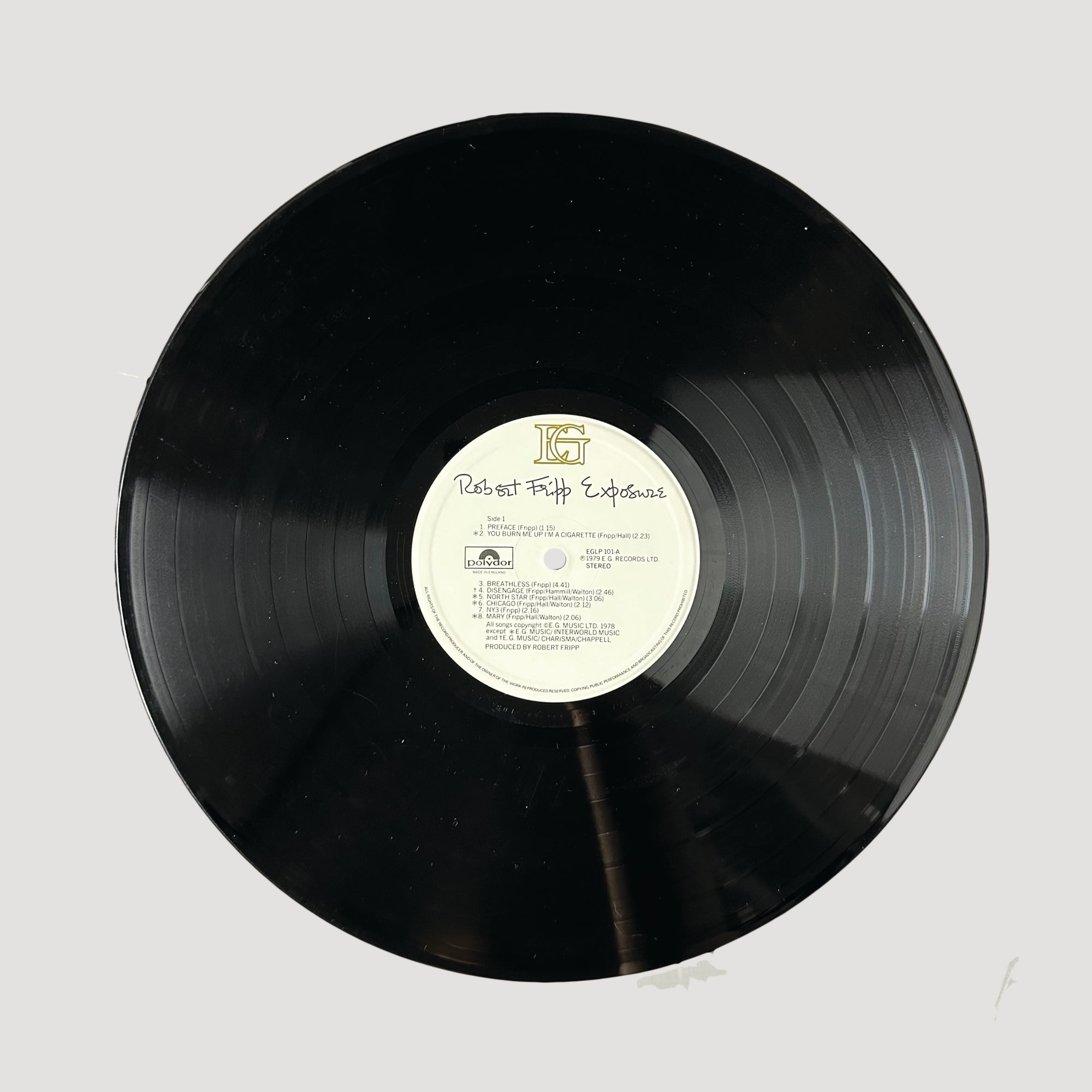 1979 Robert Fripp Exposure LP