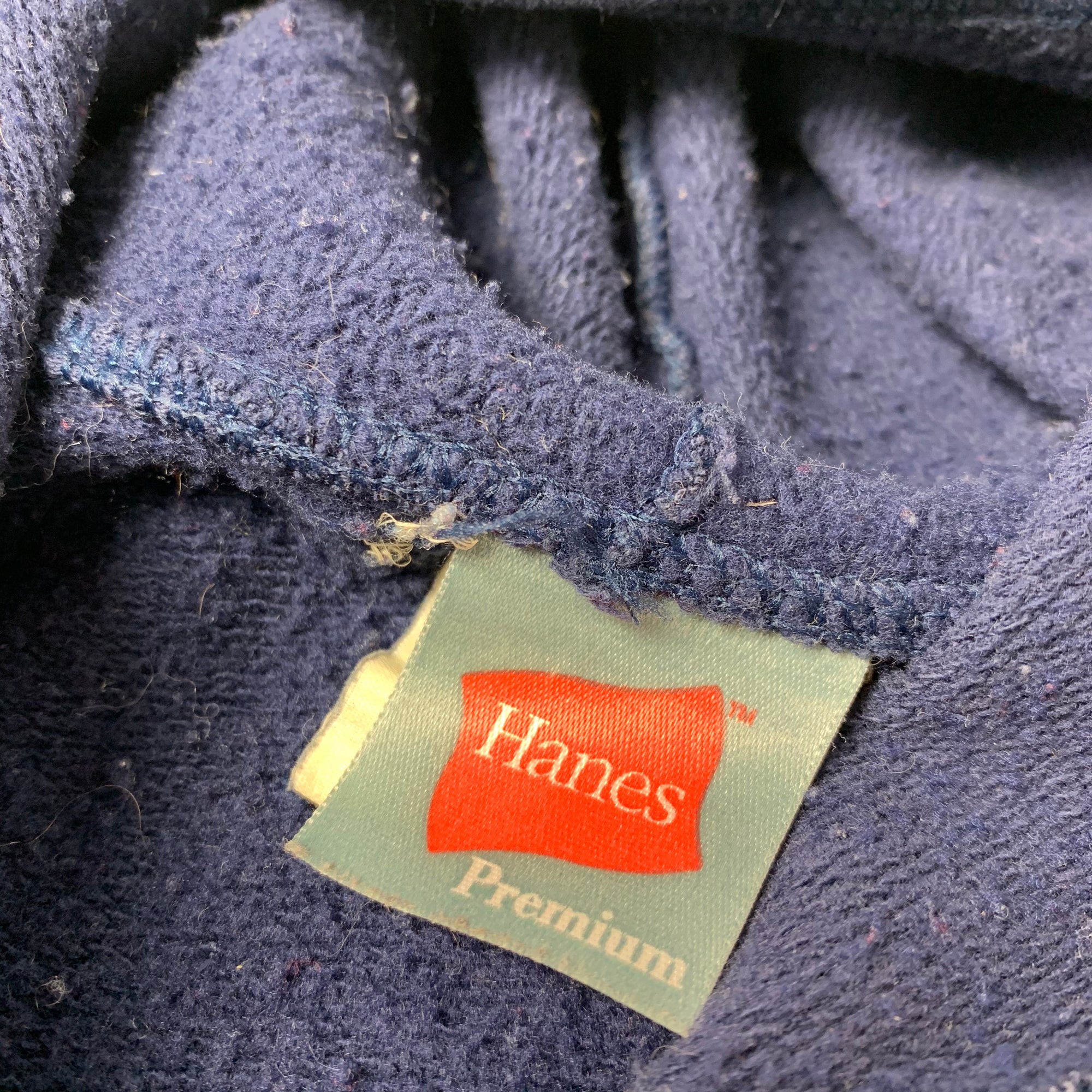 90's Hanes Premium Navy Hoodie