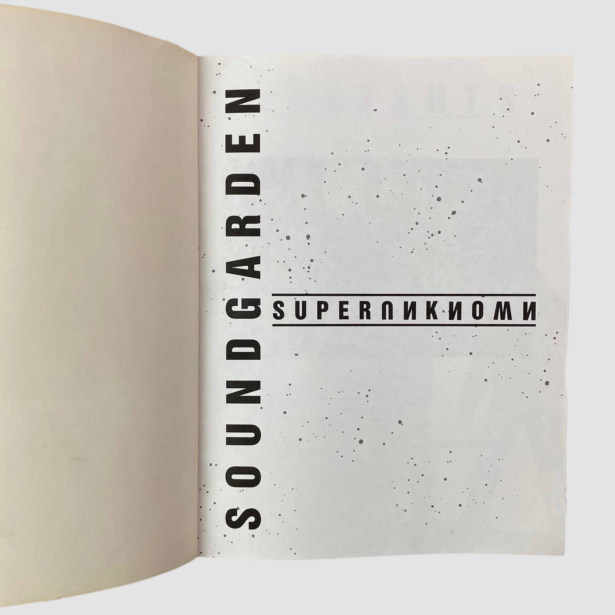 1995 Soundgarden Superunknown Guitar/Vocal Book