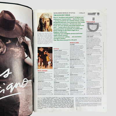 1986 i-D Magazine Think Green