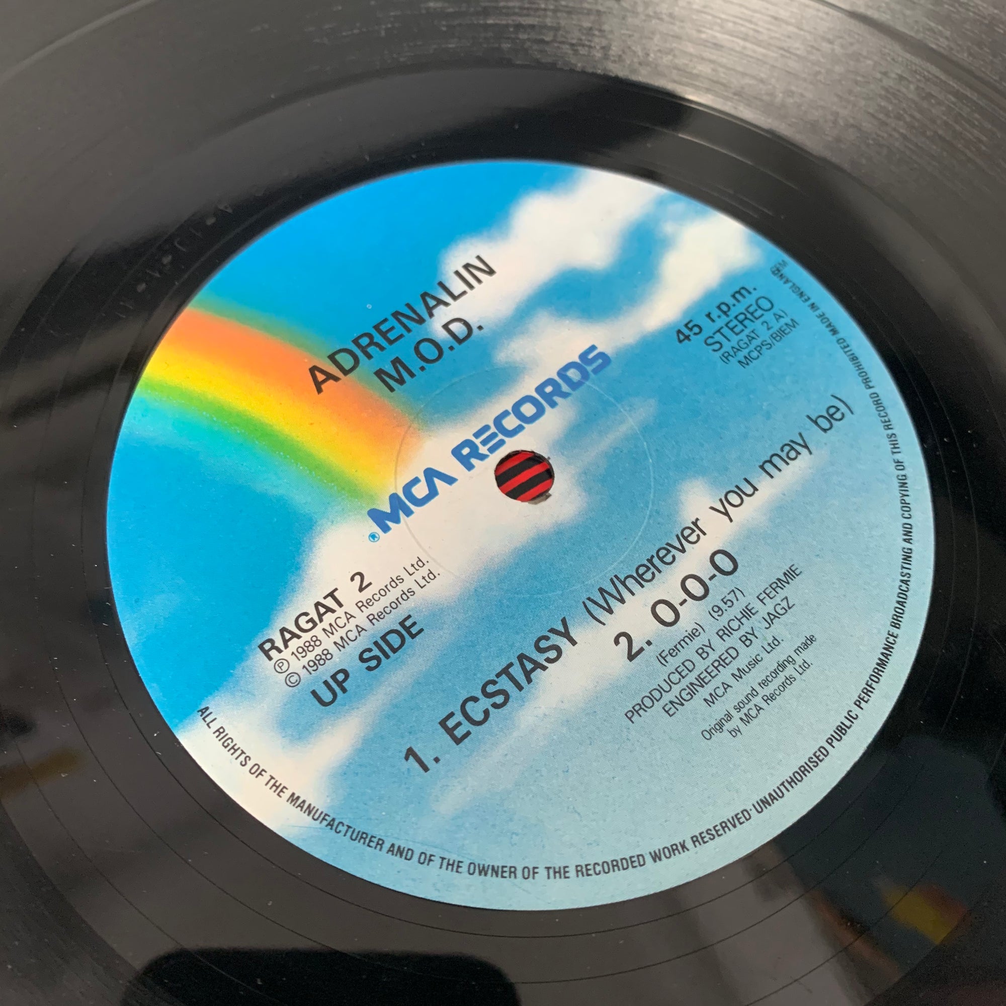 1988 Adrenalin M.O.D. 'Four Tunes E.P' 12"