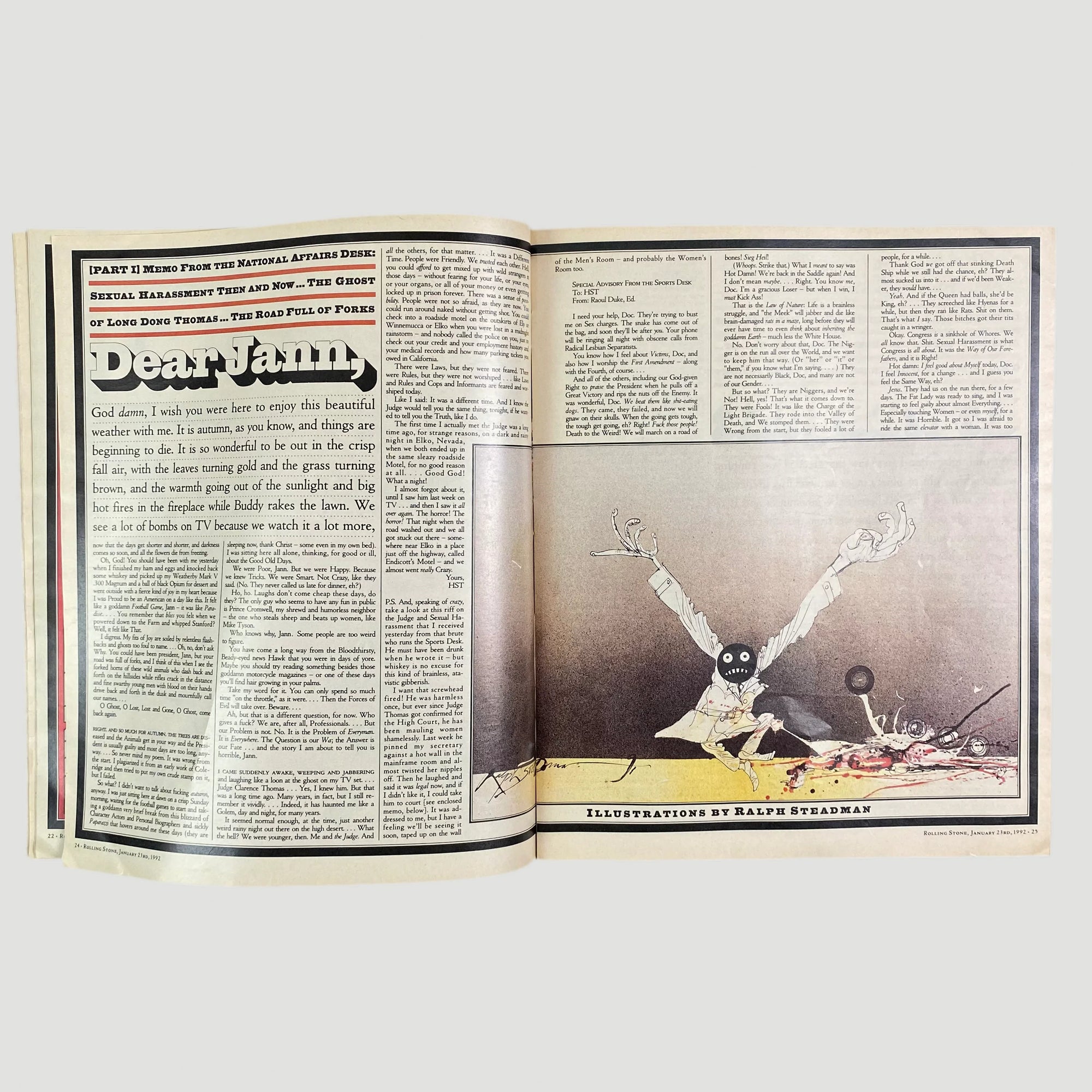 1993 Rolling Stone Hunter S. Thompson Issue