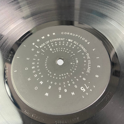 80's New Order Power, Corruption and Lies Vinyl LP