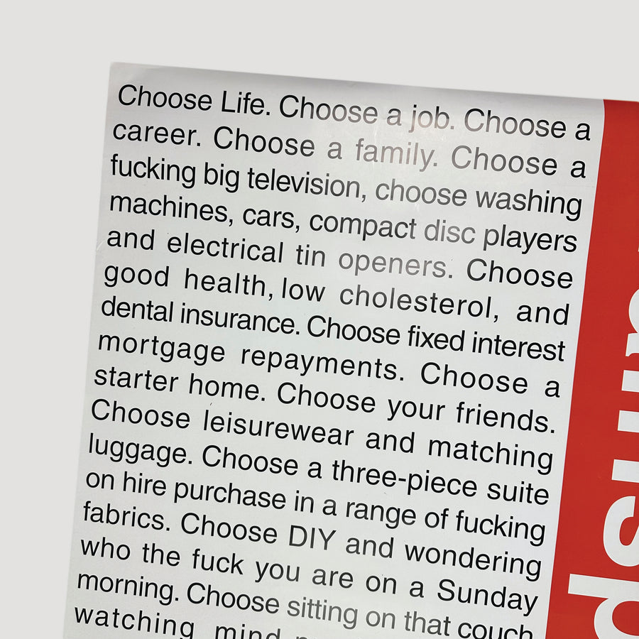 Mid 90's Trainspotting Choose Life Poster