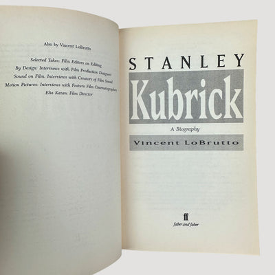 1998 Stanley Kubrick Vincent LoBrutto Faber