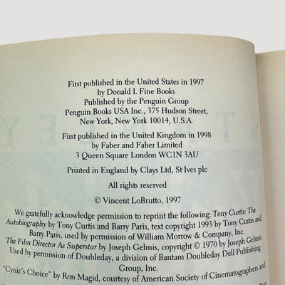 1998 Stanley Kubrick Vincent LoBrutto Faber