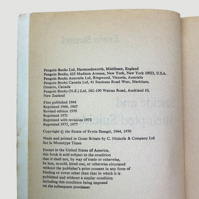 1975 'Suicide & Attempted Suicide' Pelican