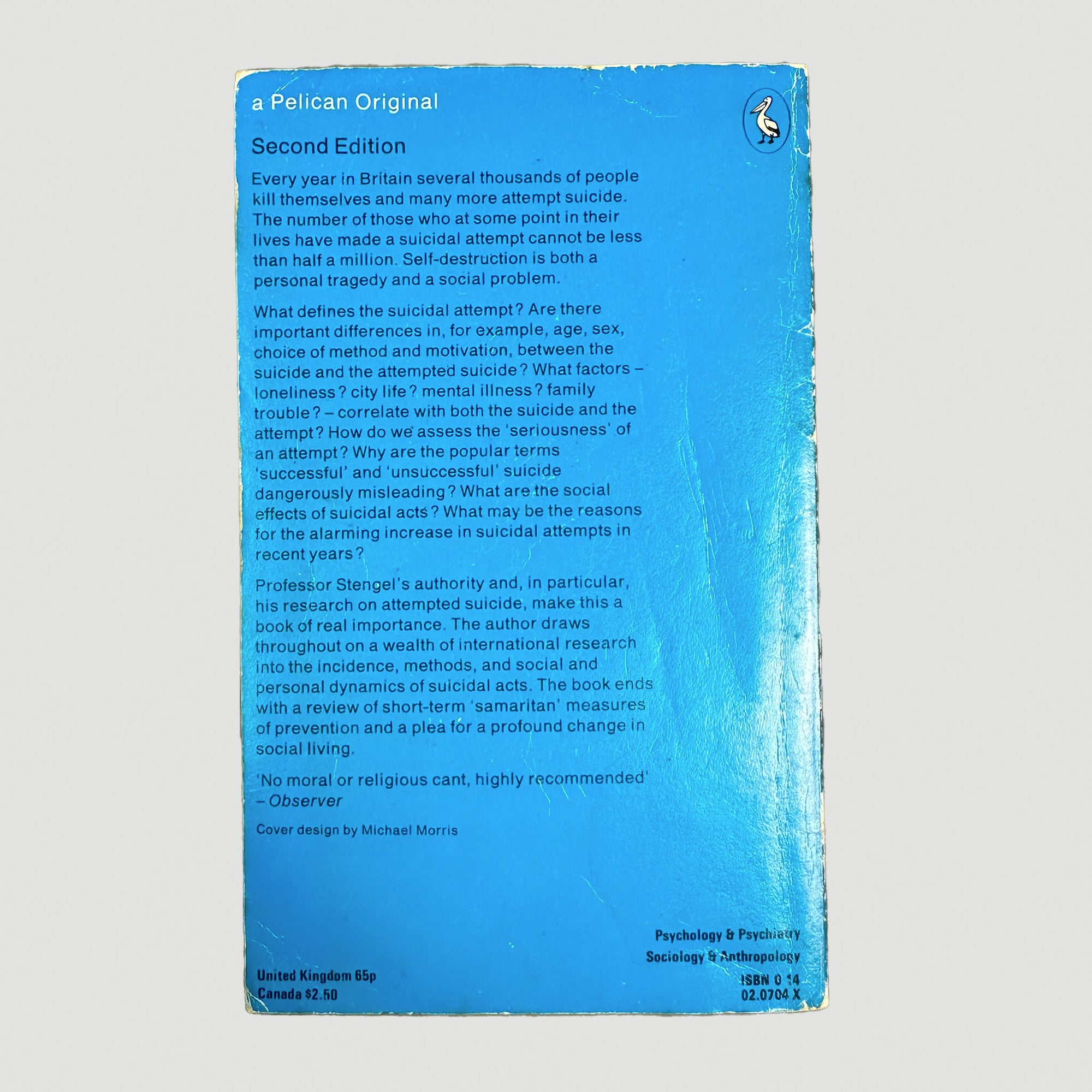 1975 'Suicide & Attempted Suicide' Pelican