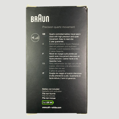 2020 Braun x Off White Travel Clock (Ice Blue)