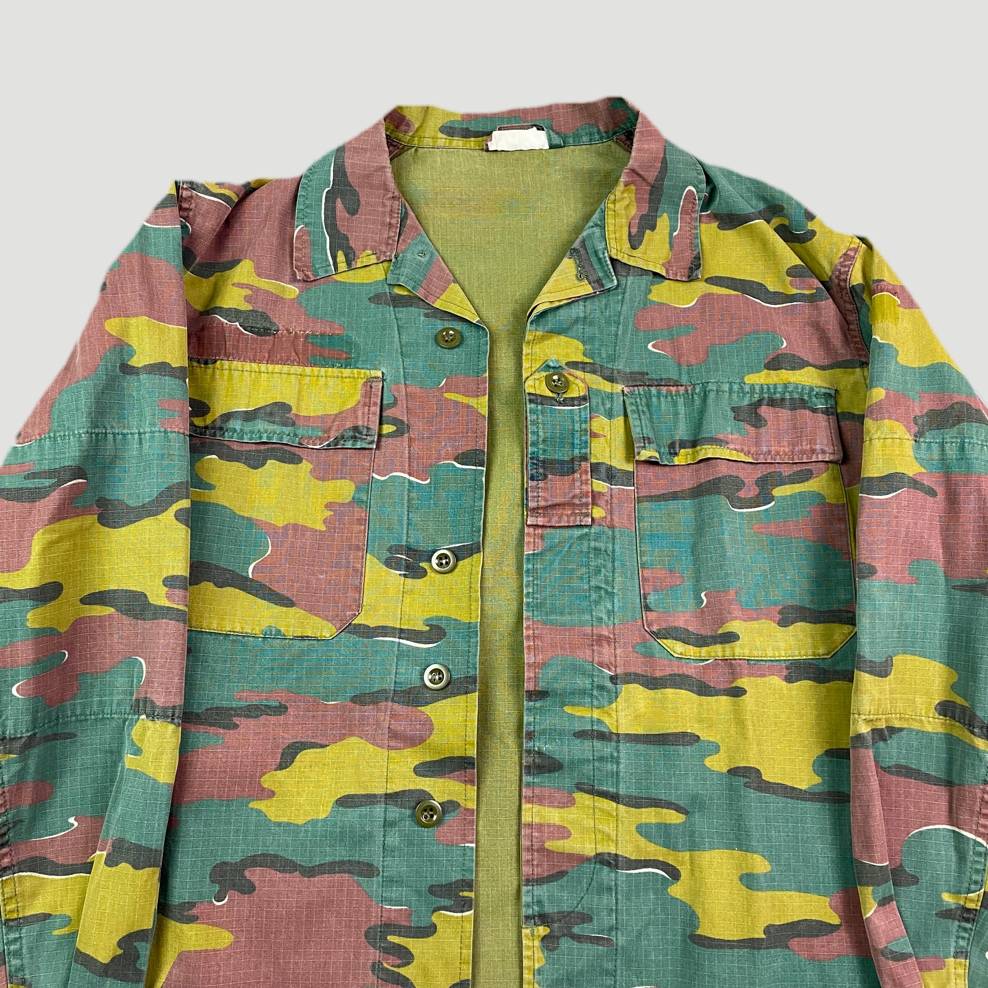 90's Belgian Camo Button Up Jacket