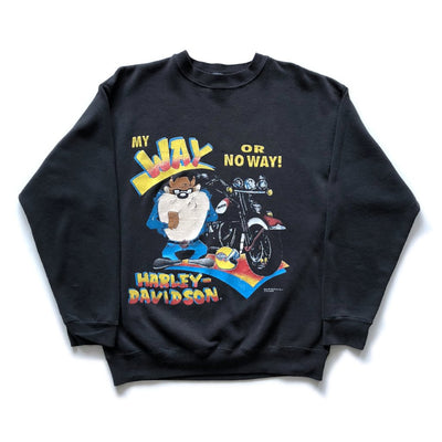 1993 Harley Davidson Taz Crew Sweatshirt
