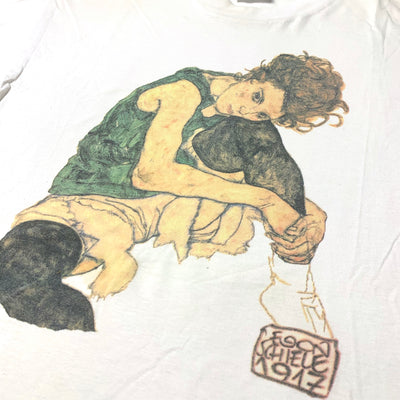 90's Egon Schiele Sitting Woman T-Shirt