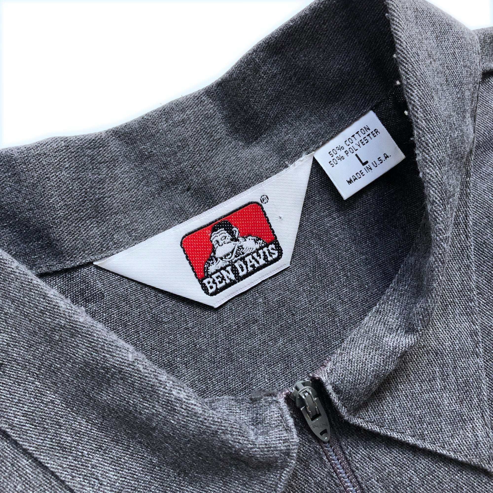 90's Ben Davis Half Zip Work Shirt