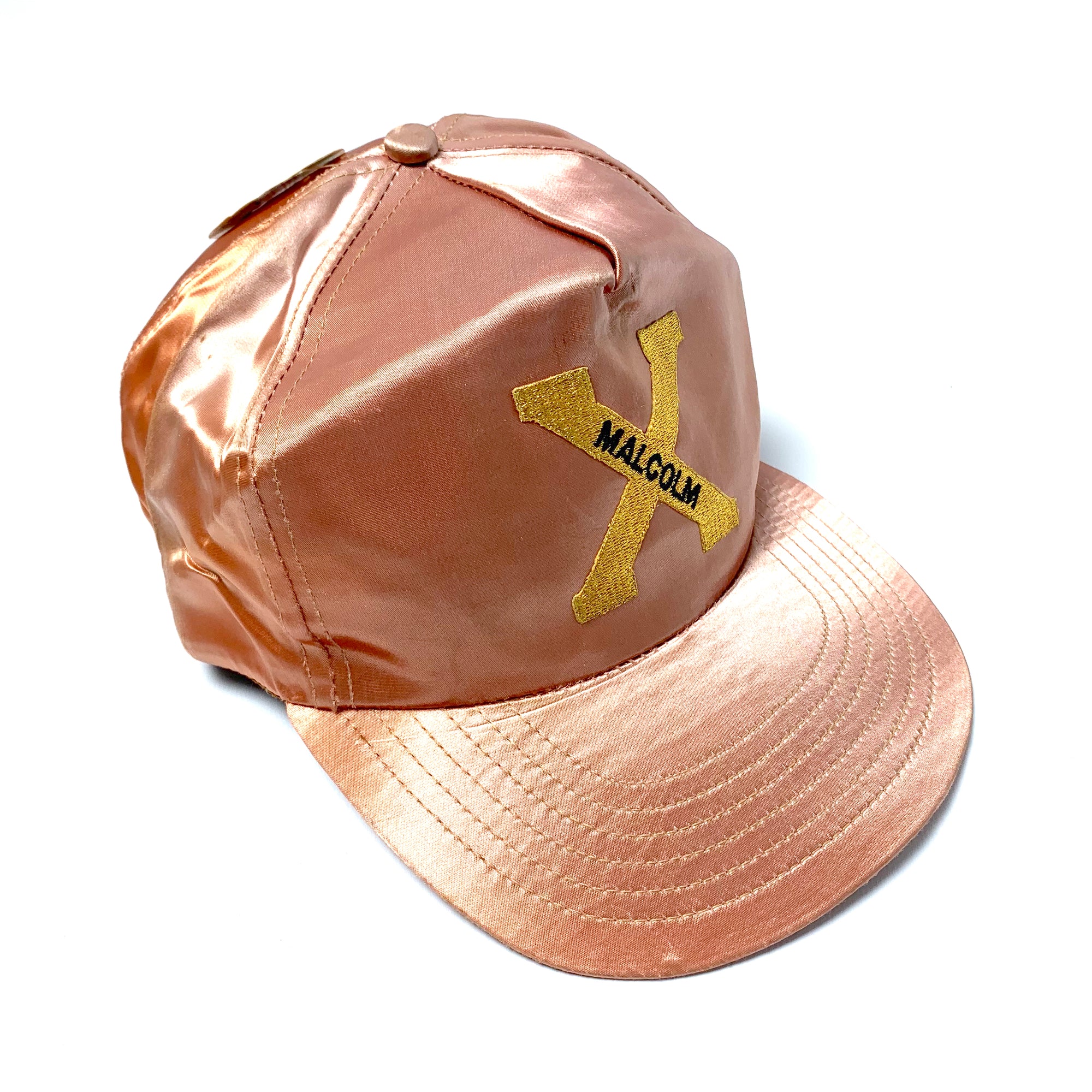 80's Malcolm X Satin Snapback Cap