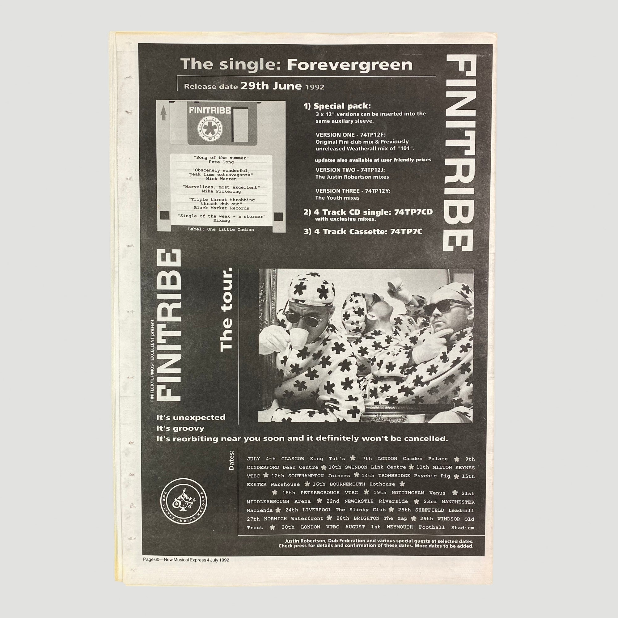 1992 NME Sonic Youth Thurston Cover