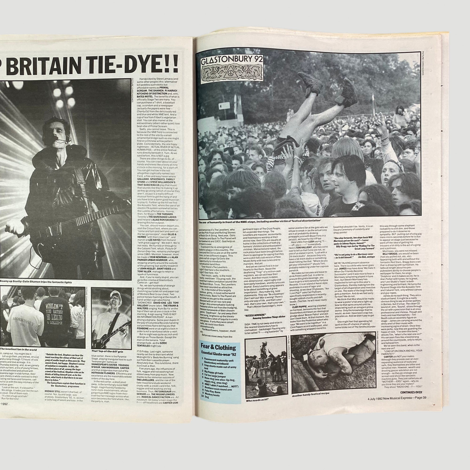 1992 NME Sonic Youth Thurston Cover