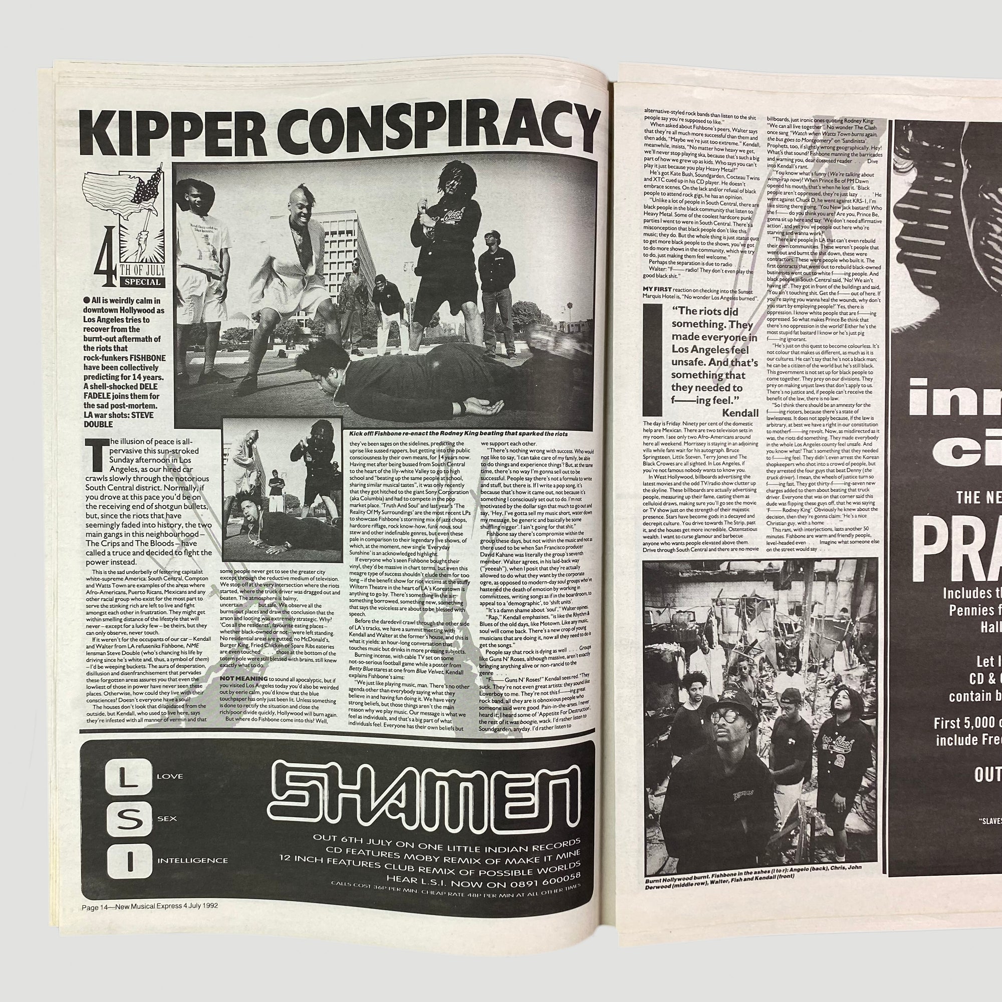 1992 NME Sonic Youth Thurston Cover